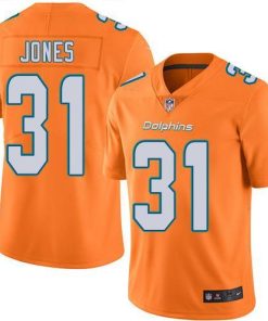 Nike Miami Dolphins #31 Byron Jones Orange Men's Stitched NFL Limited Rush Jersey Men's
