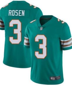 Nike Miami Dolphins #3 Josh Rosen Aqua Green Alternate Men's Stitched NFL Vapor Untouchable Limited Jersey Men's