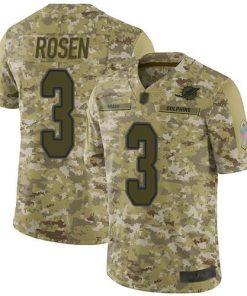 Nike Miami Dolphins #3 Josh Rosen Camo Men's Stitched NFL Limited 2018 Salute To Service Jersey Men's