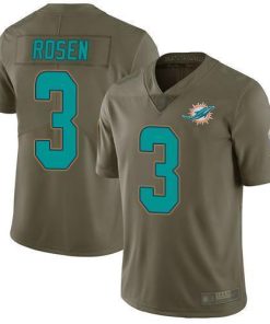 Nike Miami Dolphins #3 Josh Rosen Olive Men's Stitched NFL Limited 2017 Salute To Service Jersey Men's