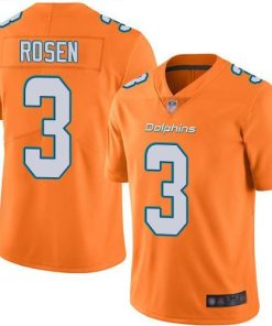 Nike Miami Dolphins #3 Josh Rosen Orange Men's Stitched NFL Limited Rush Jersey Men's
