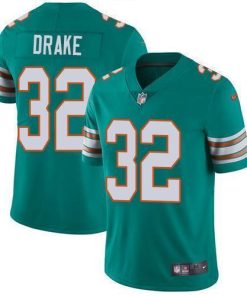 Nike Miami Dolphins #32 Kenyan Drake Aqua Green Alternate Men's Stitched NFL Vapor Untouchable Limited Jersey Men's