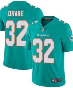 Nike Miami Dolphins #32 Kenyan Drake Aqua Green Team Color Men's Stitched NFL Vapor Untouchable Limited Jersey Men's