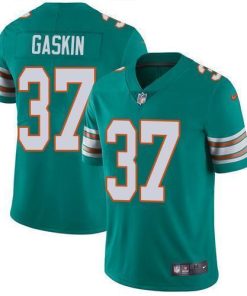 Nike Miami Dolphins #37 Myles Gaskin Aqua Green Alternate Men's Stitched NFL Vapor Untouchable Limited Jersey Men's