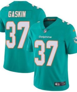 Nike Miami Dolphins #37 Myles Gaskin Aqua Green Team Color Men's Stitched NFL Vapor Untouchable Limited Jersey Men's