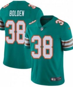 Nike Miami Dolphins #38 Brandon Bolden Aqua Green Alternate Men's Stitched NFL Vapor Untouchable Limited Jersey Men's