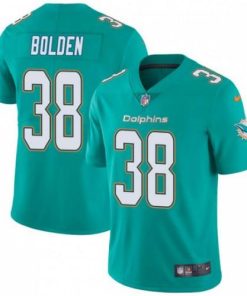 Nike Miami Dolphins #38 Brandon Bolden Aqua Green Team Color Men's Stitched NFL Vapor Untouchable Limited Jersey Men's