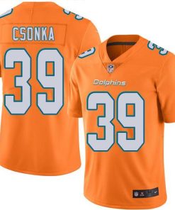 Nike Miami Dolphins #39 Larry Csonka Orange Men's Stitched NFL Limited Rush Jersey Men's