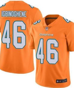 Nike Miami Dolphins #46 Noah Igbinoghene Orange Men's Stitched NFL Limited Rush Jersey Men's