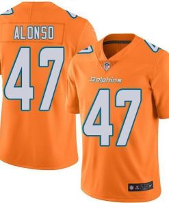 Nike Miami Dolphins #47 Kiko Alonso Orange Men's Stitched NFL Limited Rush Jersey Men's