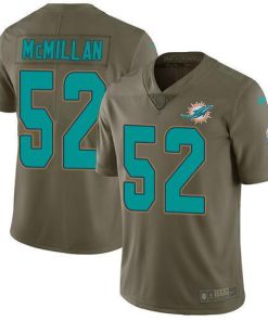 Nike Miami Dolphins #52 Raekwon McMillan Olive Men's Stitched NFL Limited 2017 Salute to Service Jersey Men's
