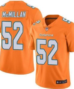 Nike Miami Dolphins #52 Raekwon McMillan Orange Men's Stitched NFL Limited Rush Jersey Men's