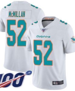 Nike Miami Dolphins #52 Raekwon McMillan White Men's Stitched NFL 100th Season Vapor Limited Jersey Men's