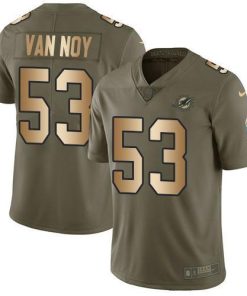 Nike Miami Dolphins #53 Kyle Van Noy Olive/Gold Men's Stitched NFL Limited 2017 Salute To Service Jersey Men's