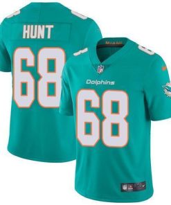 Nike Miami Dolphins #68 Robert Hunt Aqua Green Team Color Men's Stitched NFL Vapor Untouchable Limited Jersey Men's