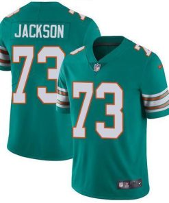 Nike Miami Dolphins #73 Austin Jackson Aqua Green Alternate Men's Stitched NFL Vapor Untouchable Limited Jersey Men's