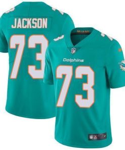 Nike Miami Dolphins #73 Austin Jackson Aqua Green Team Color Men's Stitched NFL Vapor Untouchable Limited Jersey Men's