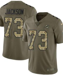 Nike Miami Dolphins #73 Austin Jackson Olive/Camo Men's Stitched NFL Limited 2017 Salute To Service Jersey Men's