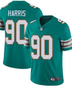 Nike Miami Dolphins #90 Charles Harris Aqua Green Alternate Men's Stitched NFL Vapor Untouchable Limited Jersey Men's