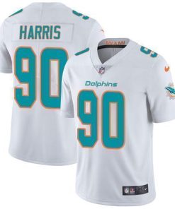 Nike Miami Dolphins #90 Charles Harris White Men's Stitched NFL Vapor Untouchable Limited Jersey Men's