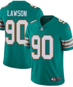 Nike Miami Dolphins #90 Shaq Lawson Aqua Green Alternate Men's Stitched NFL Vapor Untouchable Limited Jersey Men's