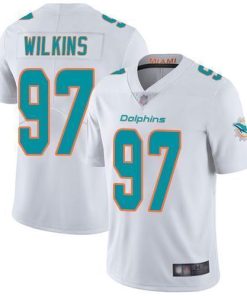 Nike Miami Dolphins #97 Christian Wilkins White Men's Stitched NFL Vapor Untouchable Limited Jersey Men's