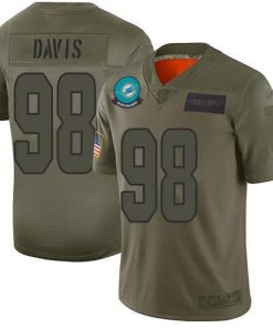 Nike Miami Dolphins #98 Raekwon Davis Camo Men's Stitched NFL Limited 2019 Salute To Service Jersey Men's