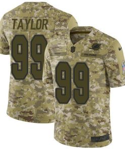 Nike Miami Dolphins #99 Jason Taylor Camo Men's Stitched NFL Limited 2018 Salute To Service Jersey Men's
