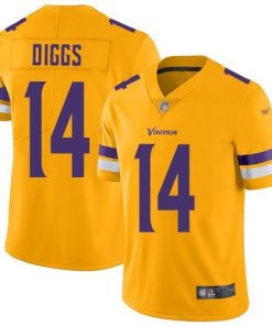 Nike Minnesota Vikings #14 Stefon Diggs Gold Men's Stitched NFL Limited Inverted Legend Jersey Men's
