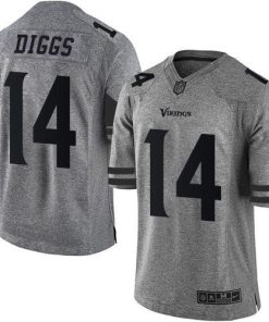 Nike Minnesota Vikings #14 Stefon Diggs Gray Men's Stitched NFL Limited Gridiron Gray Jersey Men's