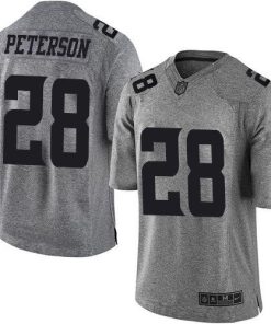Nike Minnesota Vikings #28 Adrian Peterson Gray Men's Stitched NFL Limited Gridiron Gray Jersey Men's