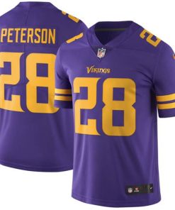 Nike Minnesota Vikings #28 Adrian Peterson Purple Men's Stitched NFL Limited Rush Jersey Men's