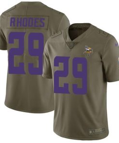 Nike Minnesota Vikings #29 Xavier Rhodes Olive Men's Stitched NFL Limited 2017 Salute to Service Jersey Men's