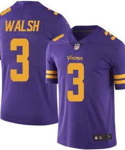 Nike Minnesota Vikings #3 Blair Walsh Purple Men's Stitched NFL Limited Rush Jersey Men's