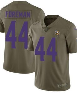 Nike Minnesota Vikings #44 Chuck Foreman Olive Men's Stitched NFL Limited 2017 Salute to Service Jersey Men's
