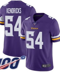 Nike Minnesota Vikings #54 Eric Kendricks Purple Team Color Men's Stitched NFL 100th Season Vapor Limited Jersey Men's