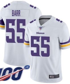 Nike Minnesota Vikings #55 Anthony Barr White Men's Stitched NFL 100th Season Vapor Limited Jersey Men's