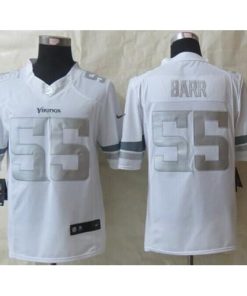 Nike Minnesota Vikings #55 Anthony Barr White Men's Stitched NFL Limited Platinum Jersey Men's