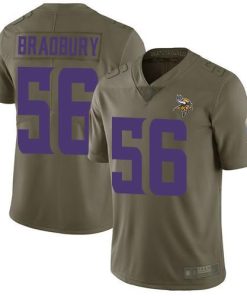 Nike Minnesota Vikings #56 Garrett Bradbury Olive Men's Stitched NFL Limited 2017 Salute To Service Jersey Men's