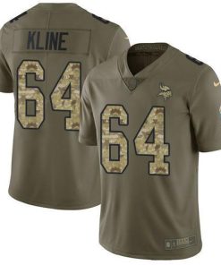 Nike Minnesota Vikings #64 Josh Kline Olive/Camo Men's Stitched NFL Limited 2017 Salute To Service Jersey Men's