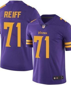 Nike Minnesota Vikings #71 Riley Reiff Purple Men's Stitched NFL Limited Rush Jersey Men's