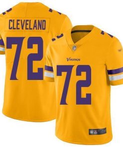 Nike Minnesota Vikings #72 Ezra Cleveland Gold Men's Stitched NFL Limited Inverted Legend Jersey Men's