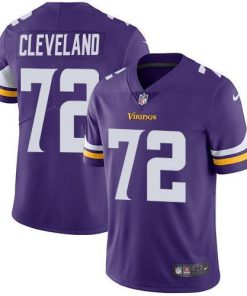 Nike Minnesota Vikings #72 Ezra Cleveland Purple Team Color Men's Stitched NFL Vapor Untouchable Limited Jersey Men's