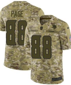 Nike Minnesota Vikings #88 Alan Page Camo Men's Stitched NFL Limited 2018 Salute To Service Jersey Men's