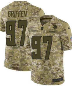 Nike Minnesota Vikings #97 Everson Griffen Camo Men's Stitched NFL Limited 2018 Salute To Service Jersey Men's
