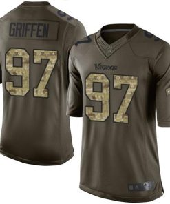 Nike Minnesota Vikings #97 Everson Griffen Green Men's Stitched NFL Limited 2015 Salute To Service Jersey Men's