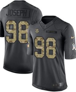Nike Minnesota Vikings #98 Linval Joseph Black Men's Stitched NFL Limited 2016 Salute To Service Jersey Men's