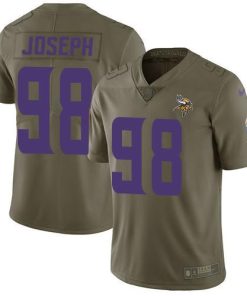 Nike Minnesota Vikings #98 Linval Joseph Olive Men's Stitched NFL Limited 2017 Salute to Service Jersey Men's