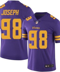 Nike Minnesota Vikings #98 Linval Joseph Purple Men's Stitched NFL Limited Rush Jersey Men's