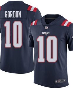 Nike New England Patriots #10 Josh Gordon Navy Blue Men's Stitched NFL Limited Rush Jersey Men's